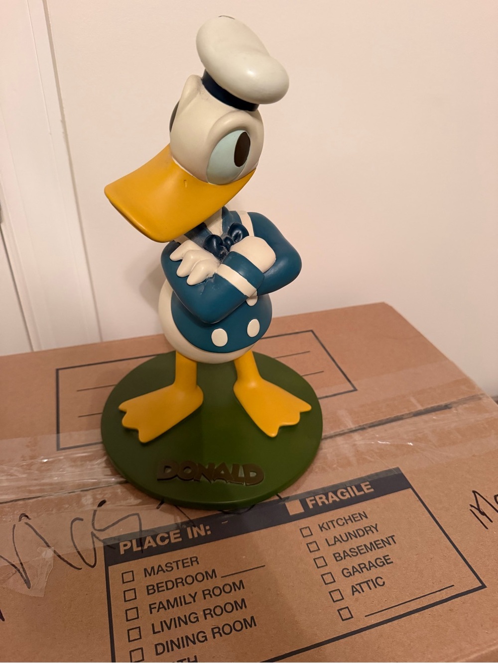 Donald Duck Resin Figure - Blue, Yellow, White